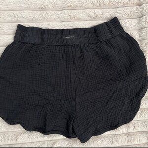 Hawaiian Brand DEJAVU black textured lounge shorts